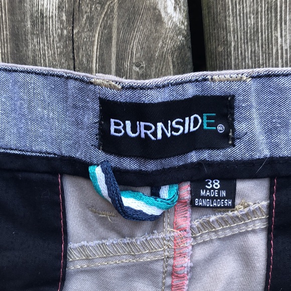 Burnside Mens Cargo Shorts - Picture 2 of 5